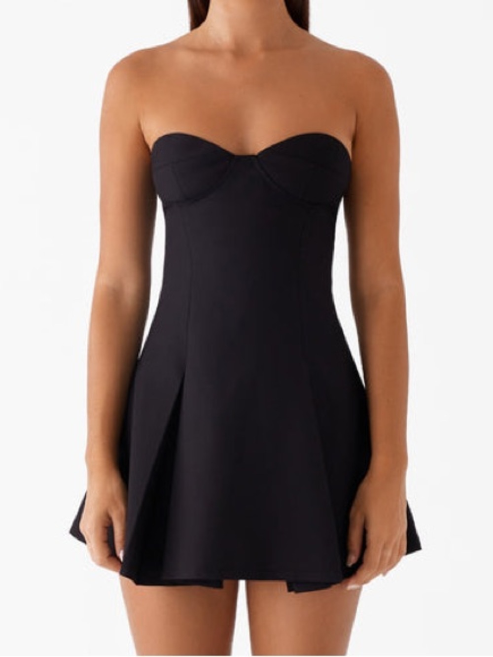 Peppermayo Victoria Strapless Mini Dress in Black - Size 4 - Picture 8 of 14